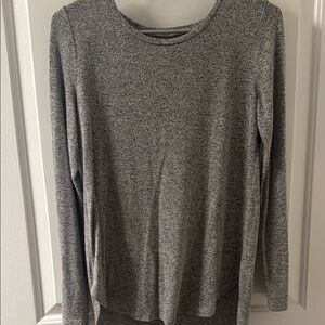 Old Navy Gray Fitted Long Sleeve Hoodie